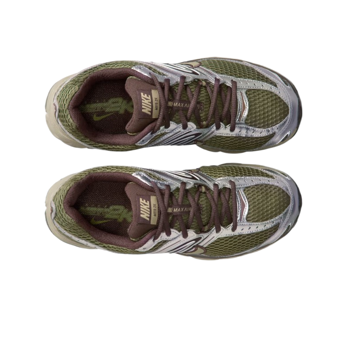 (W) 나이키 에어맥스 모토 2K 미디움 올리브 바로크 브라운((W) Nike Air Max Moto 2K Medium Olive Baroque Brown) - 2