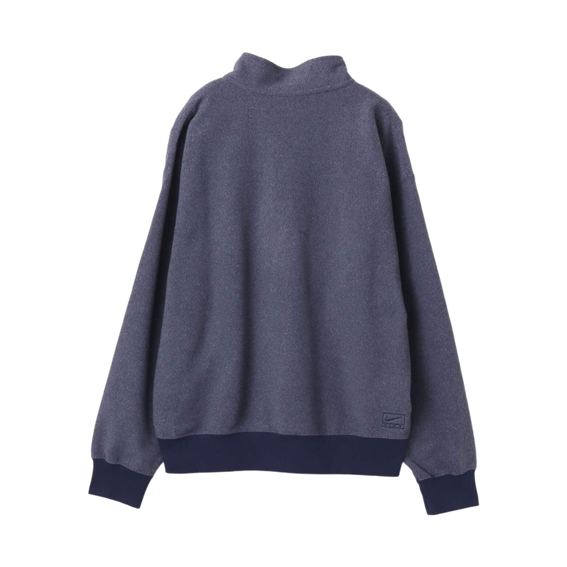 나이키 솔로 스우시 플리스 쿼터집 탑 미드나이트 네이비 (IQ3975-410)(Nike Solo Swoosh Fleece Quarter Zip Top Midnight Navy (IQ3975-410)) - 2