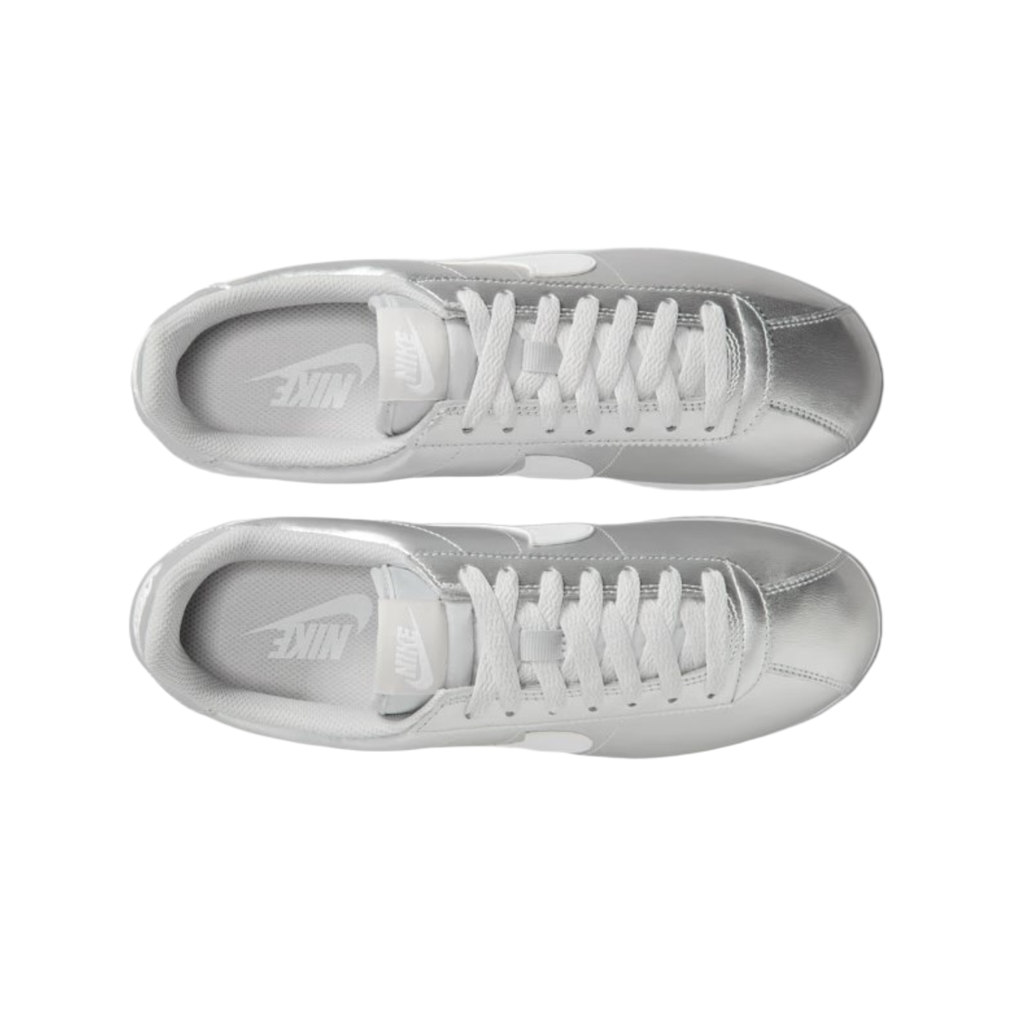 (W) 나이키 코르테즈 메탈릭 실버 그레이 포그((W) Nike Cortez Metallic Silver Grey Fog) - 2