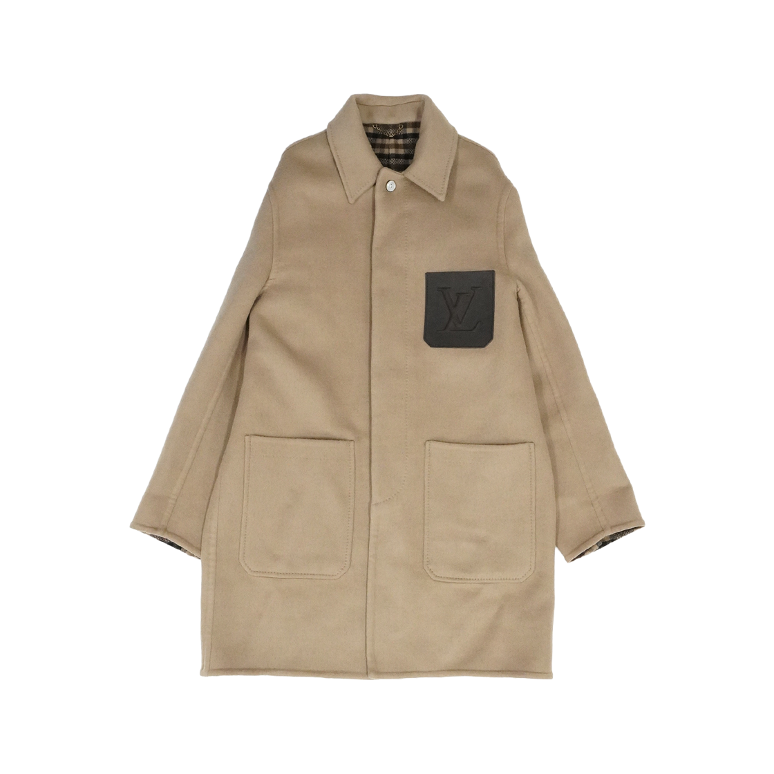 ITUSQSASICU3 Louis Vuitton 1AIHWA Beige Coat