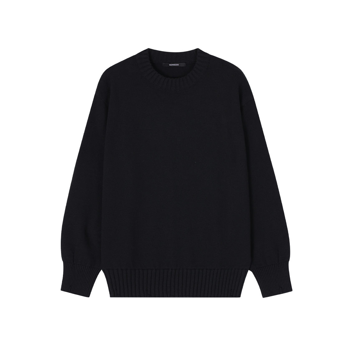 송지오 컬렉션 아크엔젤 크루넥 니트 블랙(SONGZIO COLLECTION Archangel Crewneck Knit Black) - 2