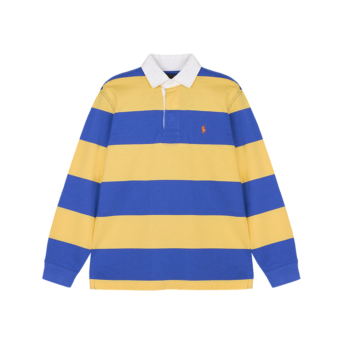 폴로 랄프 로렌 클래식 핏 스트라이프 저지 럭비 셔츠 옐로우 - 25FW(Polo Ralph Lauren Classic Fit Striped Jersey Rugby Shirt Yellow - 25FW)