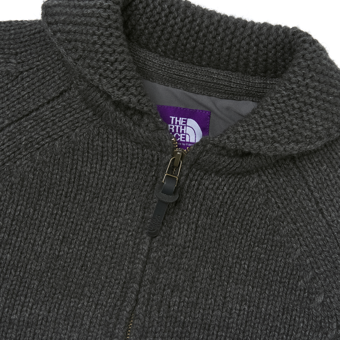 팔라스 x 노스페이스 퍼플라벨 윈드스토퍼 필드 니트 아스팔트 그레이 - 25FW(Palace x The North Face Purple Label Windstopper Field Knit Asphalt Gray - 25FW) - 3