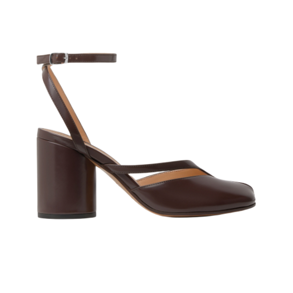 (W) 메종 마르지엘라 타비 펌프 샌들 브라운((W) Maison Margiela Tabi Pump Sandals Brown) - 1