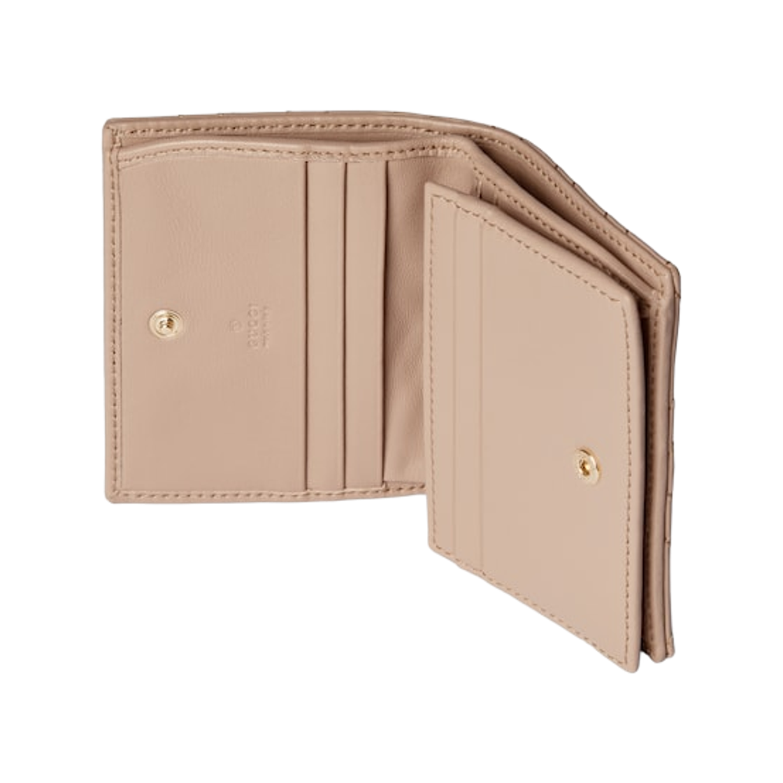 구찌 GG 마몽 카드 케이스 월렛 핑크 베이지 레더(Gucci GG Marmont Card Case Wallet Pink Beige Leather) - 2