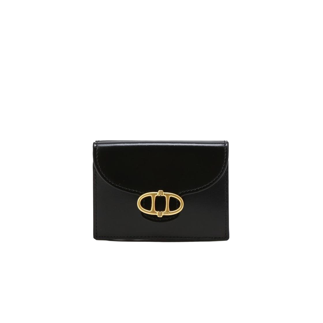 AAHO6E327BK Athe Vanessabruno Acc Black Bottalato Tri-Fold Bill Wallet Black