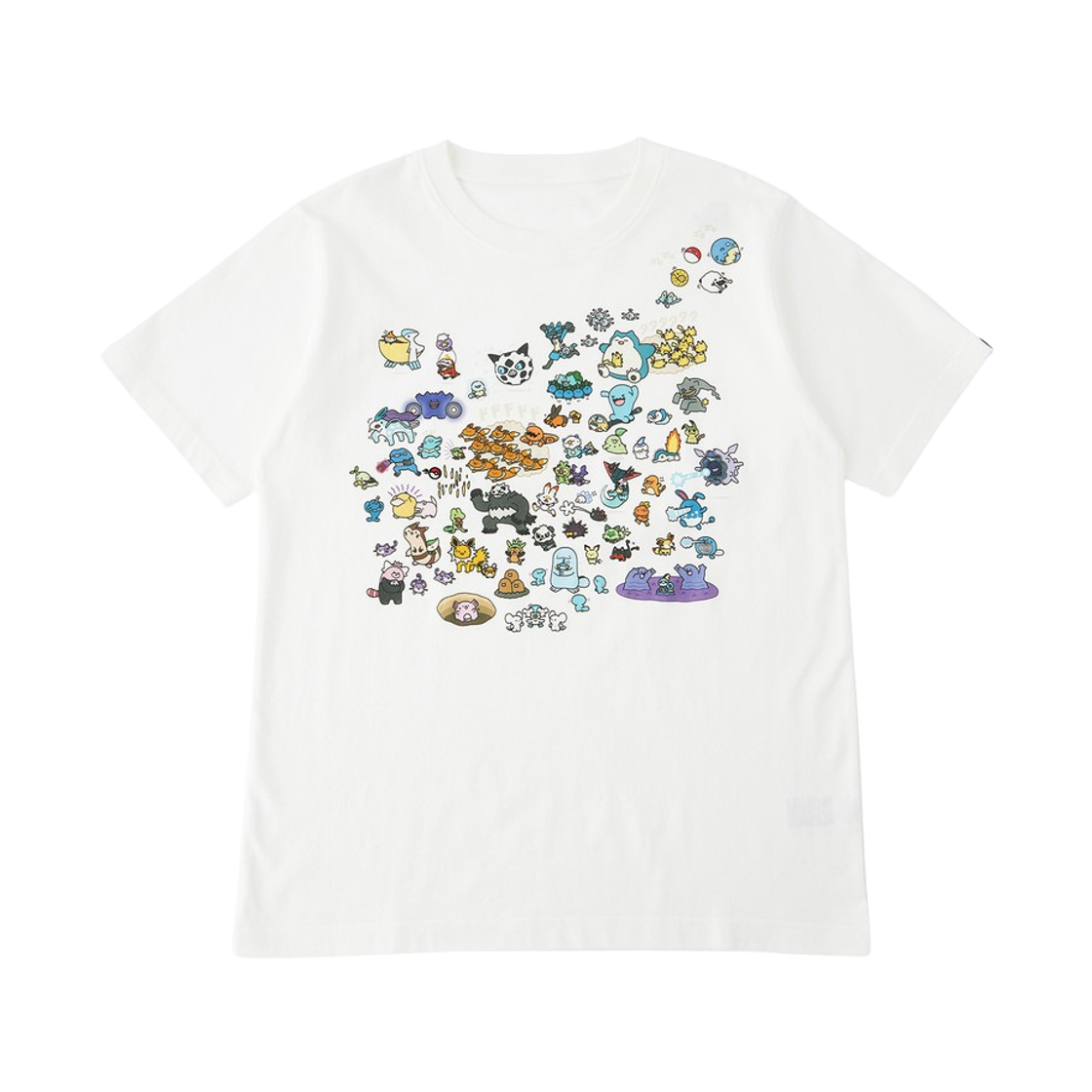 포켓몬 센터 도망 티셔츠 화이트(Pokemon Center Run Away T-Shirt White)