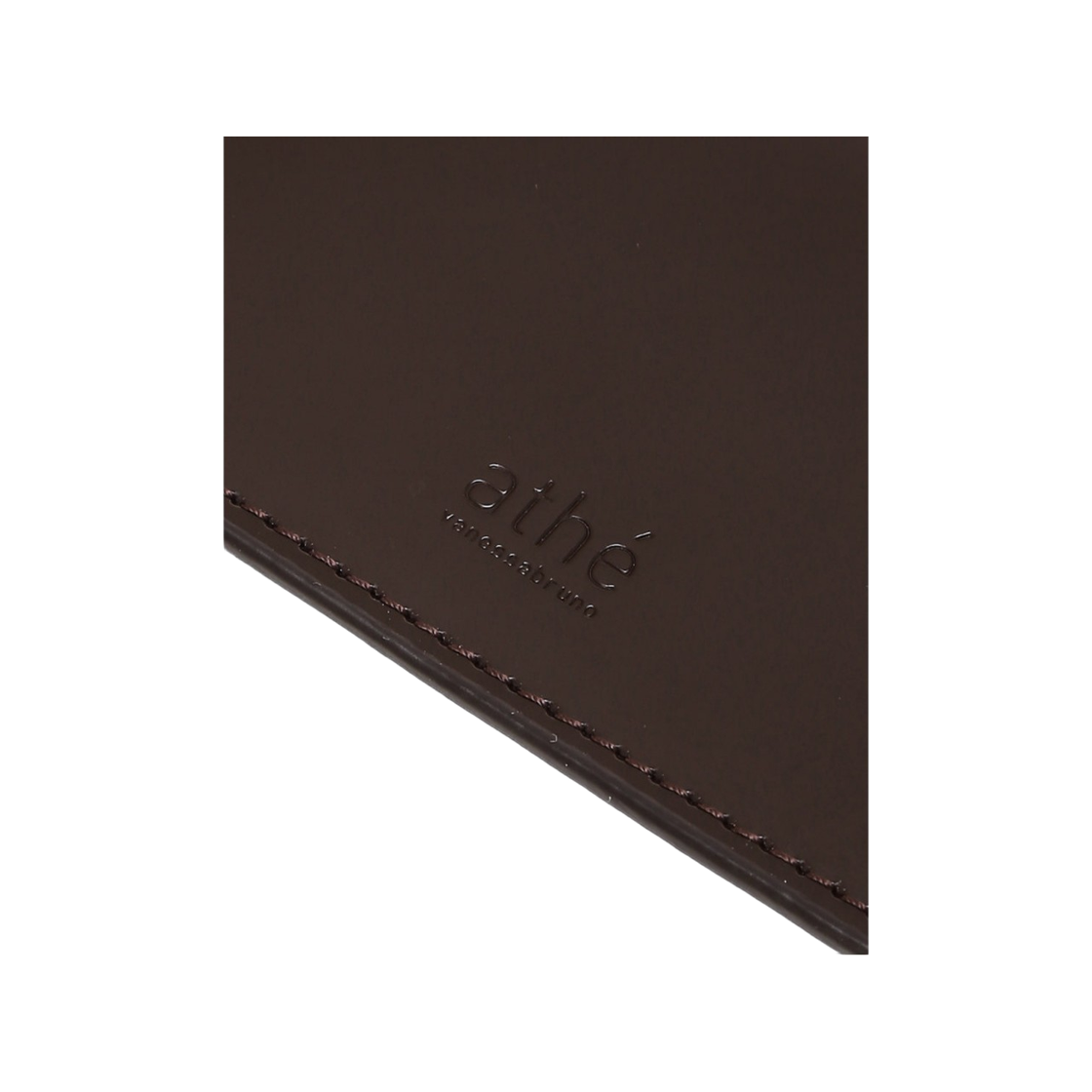 아떼 바네사브루노 액세사리 다크브라운 복스레더 스트랩 명함지갑 다크 브라운(Athe Vanessabruno Acc Dark Brown Box Leather Strap Business Card Wallet Dark Brown) - 2