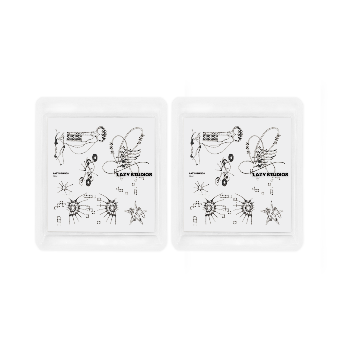 레이지스튜디오 피록 템포러리 타투 01 (2매)(Lazy Studios Pirok Temporary Tattoo 01 (2ea)) - 1