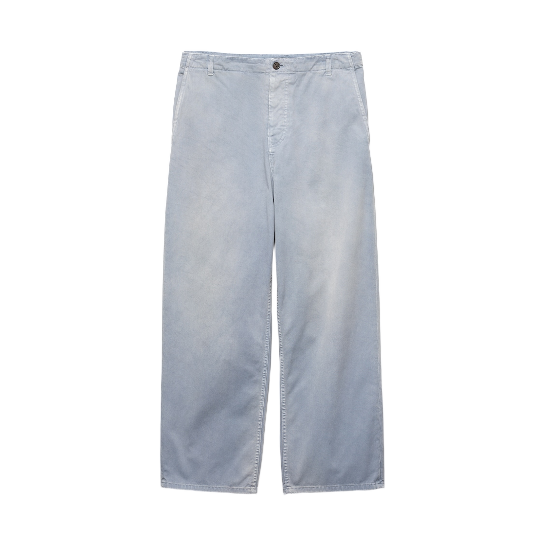 프라다 워시ed 개버딘 팬츠 블루 그레이(Prada Washed Gabardine Pants Blue Gray)