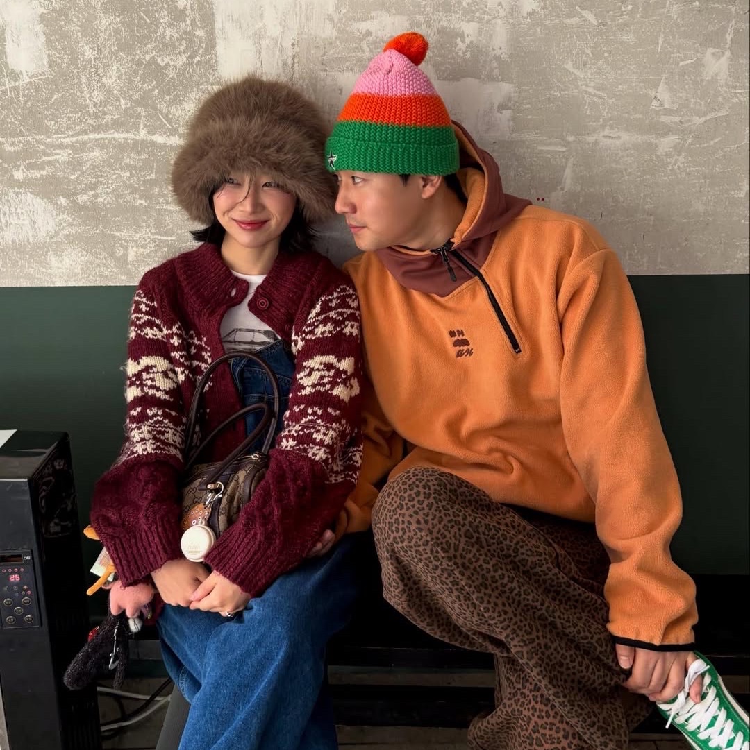 Express Holiday Cloud Symbol Pleece Anorak Mint, Express Holiday Cloud Symbol Pleece Anorak Brown 착용 스타일 - 1
