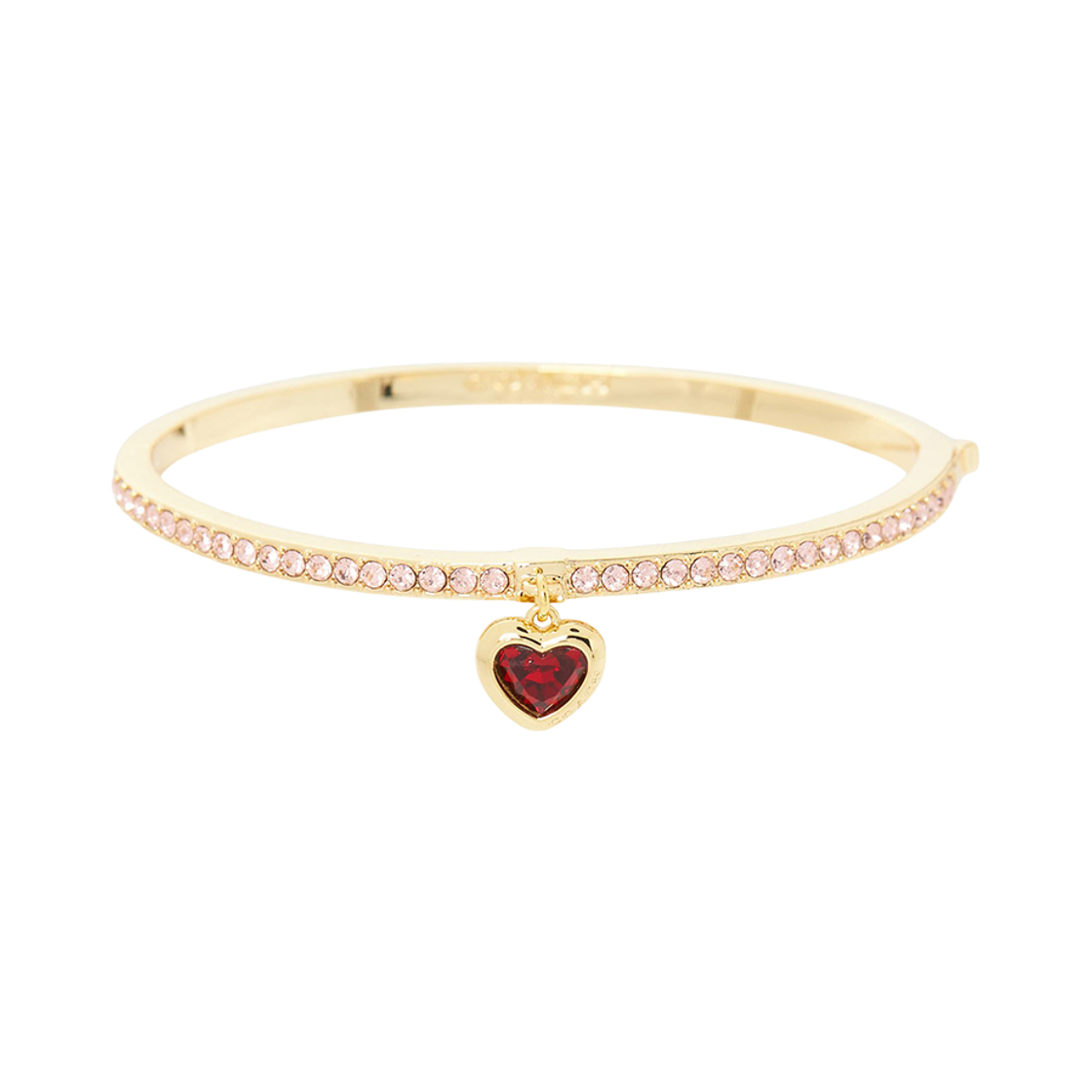422737-GLD600 (W) Coach Halo Heart Bangle Bracelet Gold
