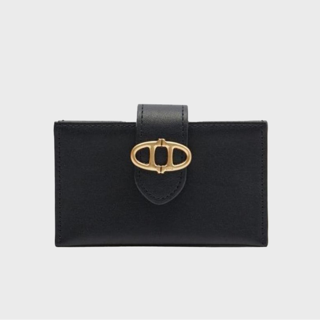 아떼 바네사브루노 액세사리 브라운 알렉산드라 레더 아코디언 카드지갑 블랙(Athe Vanessabruno Acc Brown Alexandra Leather Accordion Card Wallet Black) - 2