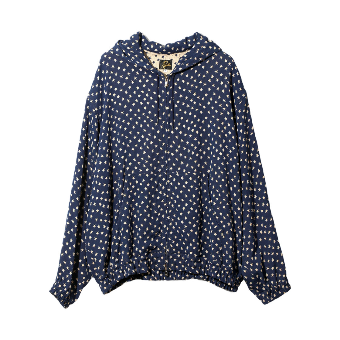 SX240B Needles Zipped Hoody Double Weave Jacquard Navy Star