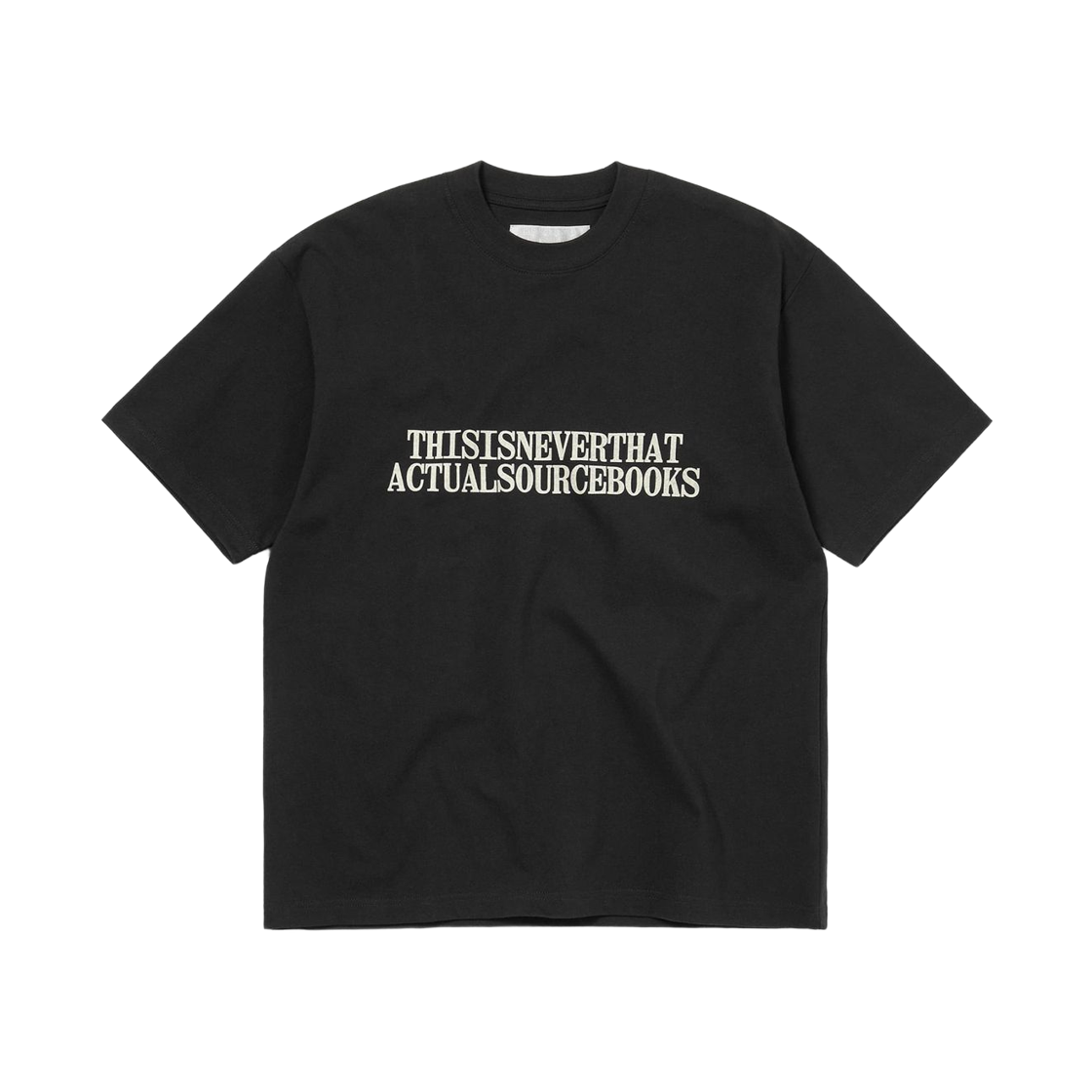 디스이즈네버댓 x 액츄얼 소스 커뮤터 티셔츠 블랙(Thisisneverthat x Actual Source Commuter T-Shirt Black) - 1