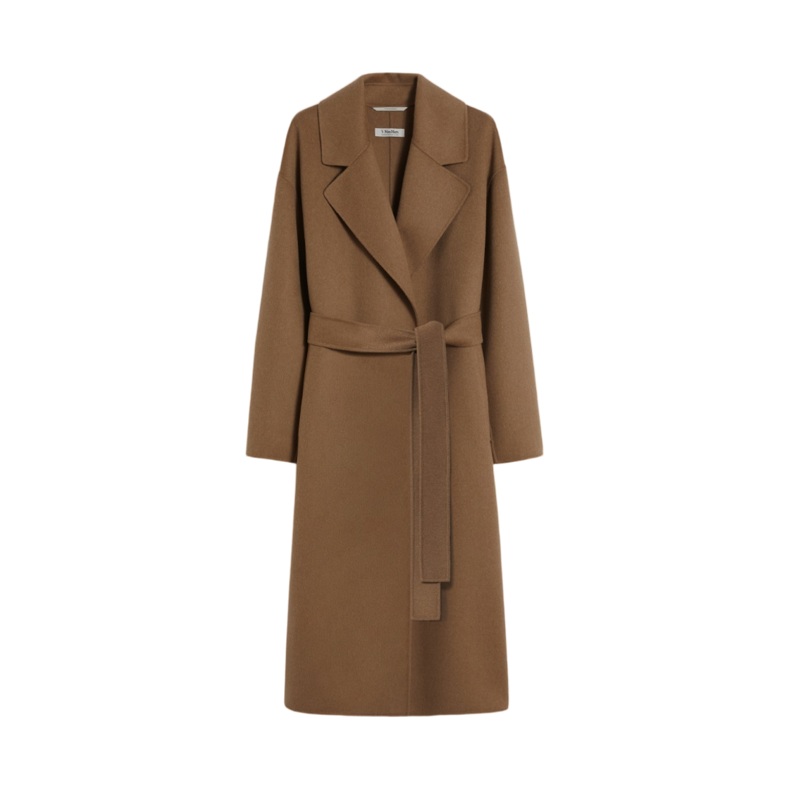 SMMHOBBY-098 (W) S Max Mara Hobby Virgin Wool Coat Camel