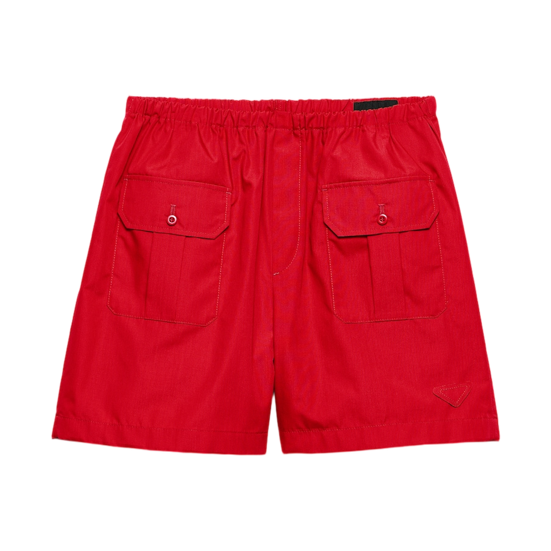 SPH538-18ZI-F0011 Prada Cotton Poplin Bermudas Red