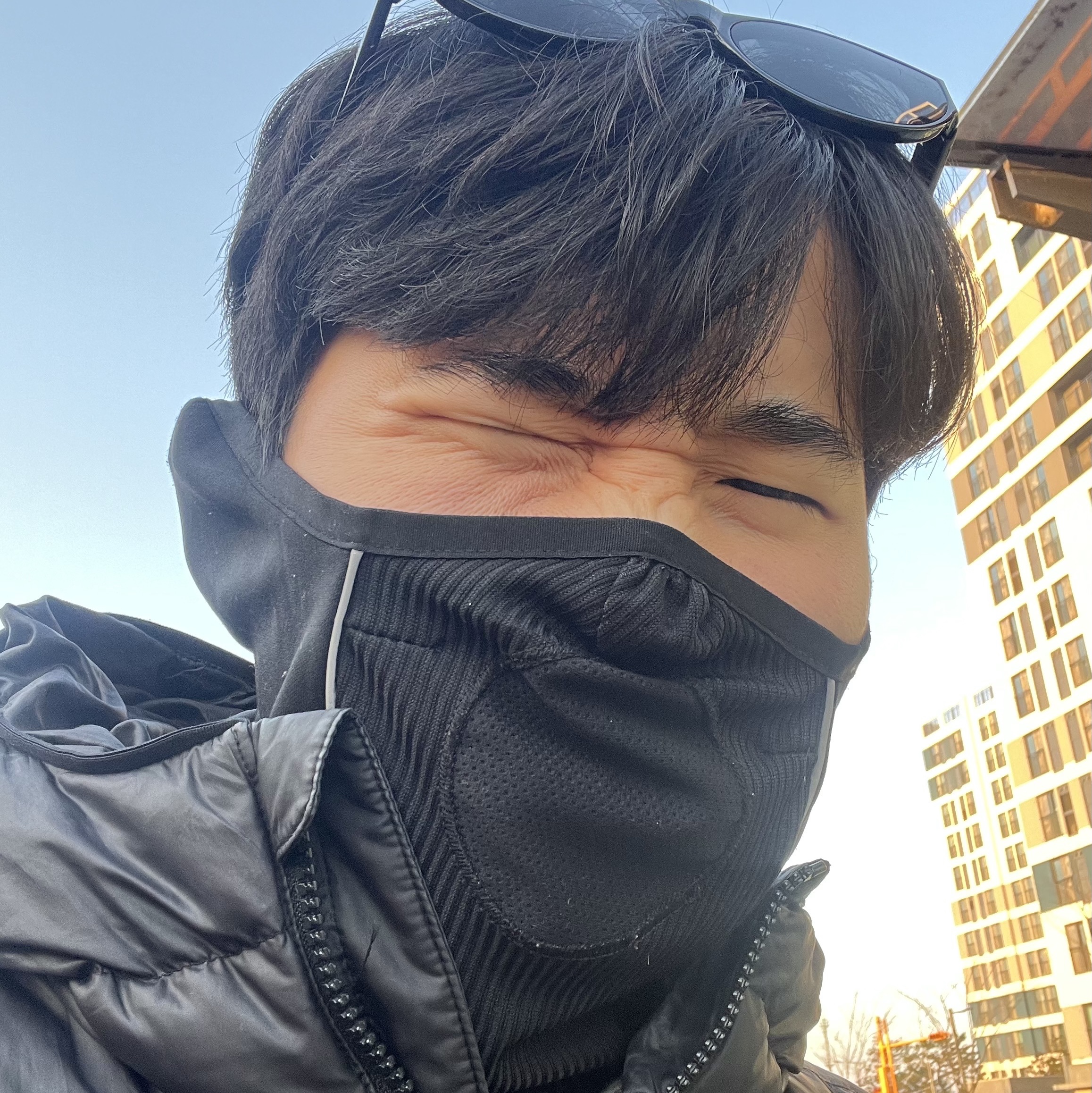 Nike Winter Warrior Dri-Fit Global Football Snood Black 착용 스타일 - 1