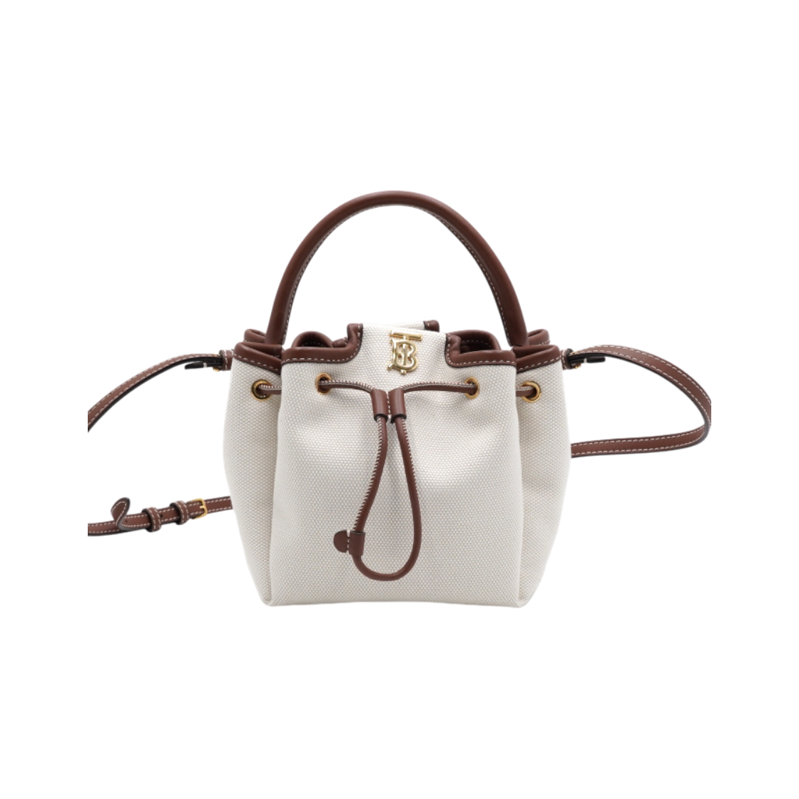 버버리 8052459 TB 모노그램 캔버스 버킷 토트백 숄더백 겸 크로스백aa59914(Burberry TB Monogram Canvas Bucket Tote Bag)