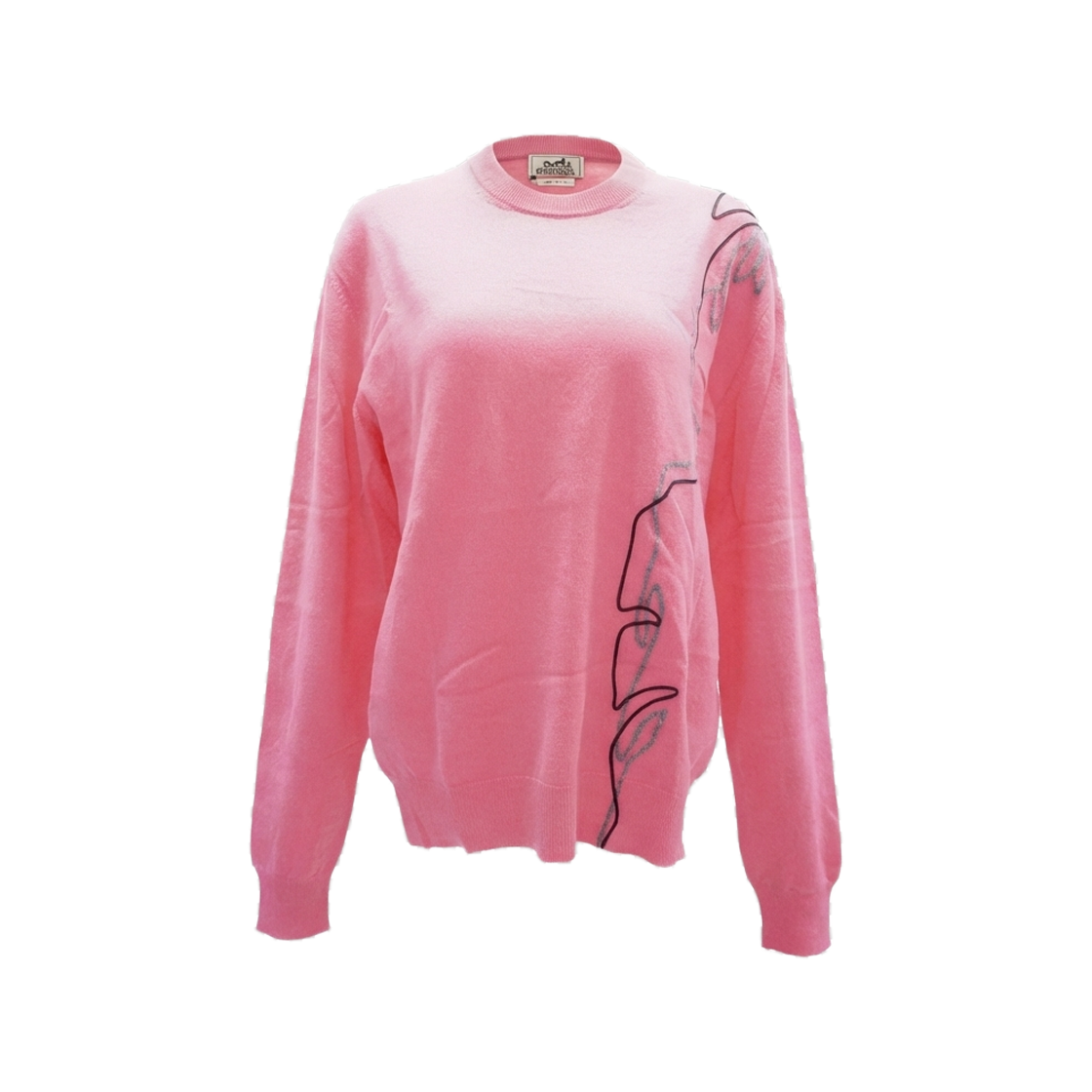 ITGVORB3I3L3 Hermes Pink Cashmere Sweater