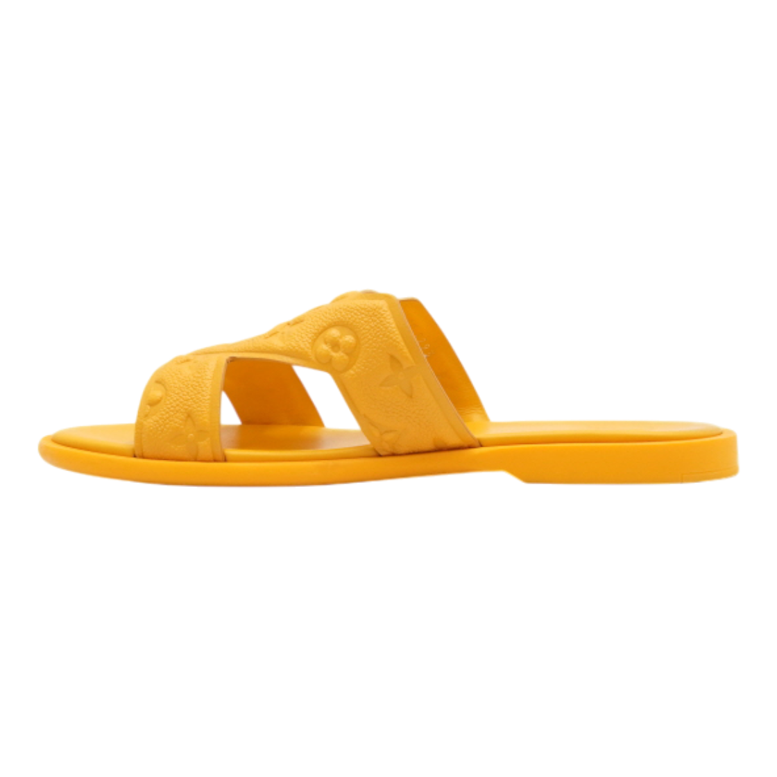 ITHAVDRQ3K4H Louis Vuitton Yellow LV Monogram Oasis Men's Mule Slippers