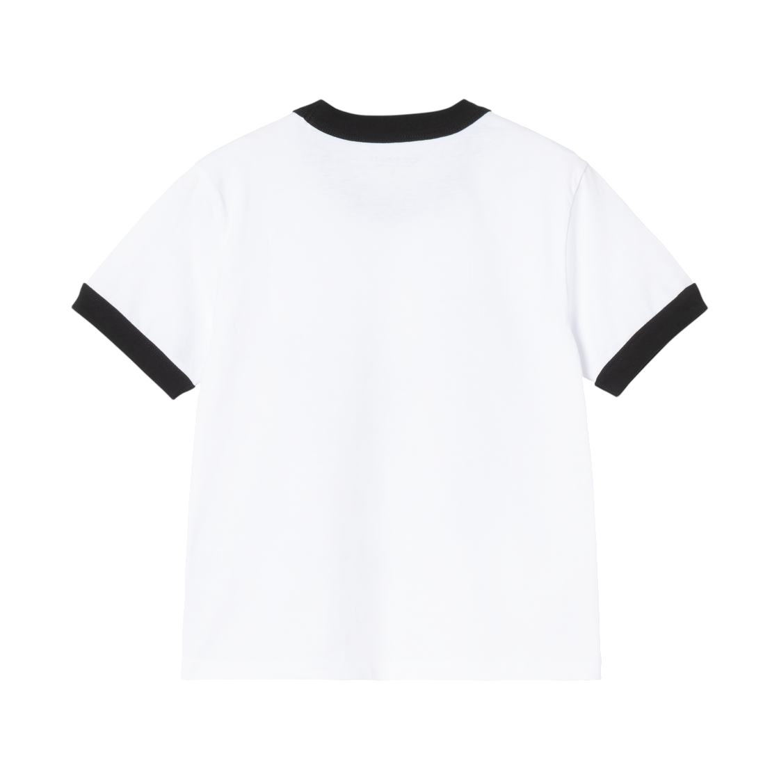 (W) 칼하트 WIP 숏슬리브 IP 링거 티셔츠 화이트 블랙((W) Carhartt WIP S/S IP Ringer T-Shirt White Black) - 2
