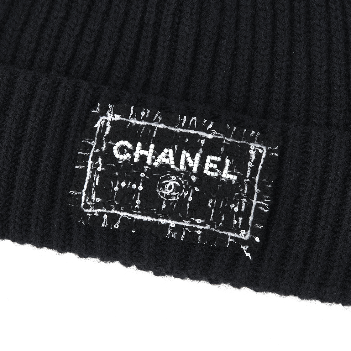 샤넬 비니 캐시미어 & 네이비 블루 블랙(Chanel Beanie Cashmere & Navy Blue Black) - 3