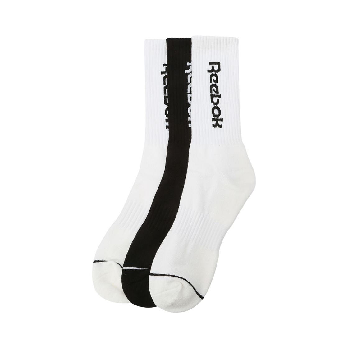 1000004969/RESS5EY03WT Reebok Daily Long Socks White Black (3 Pack)