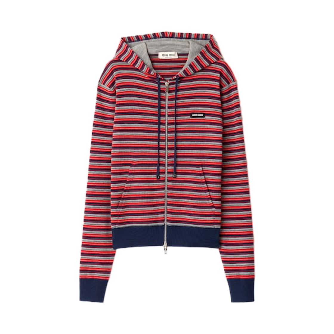 MMF01H-1844-F0011 (W) Miu Miu Wool Hoodie Jacket Red