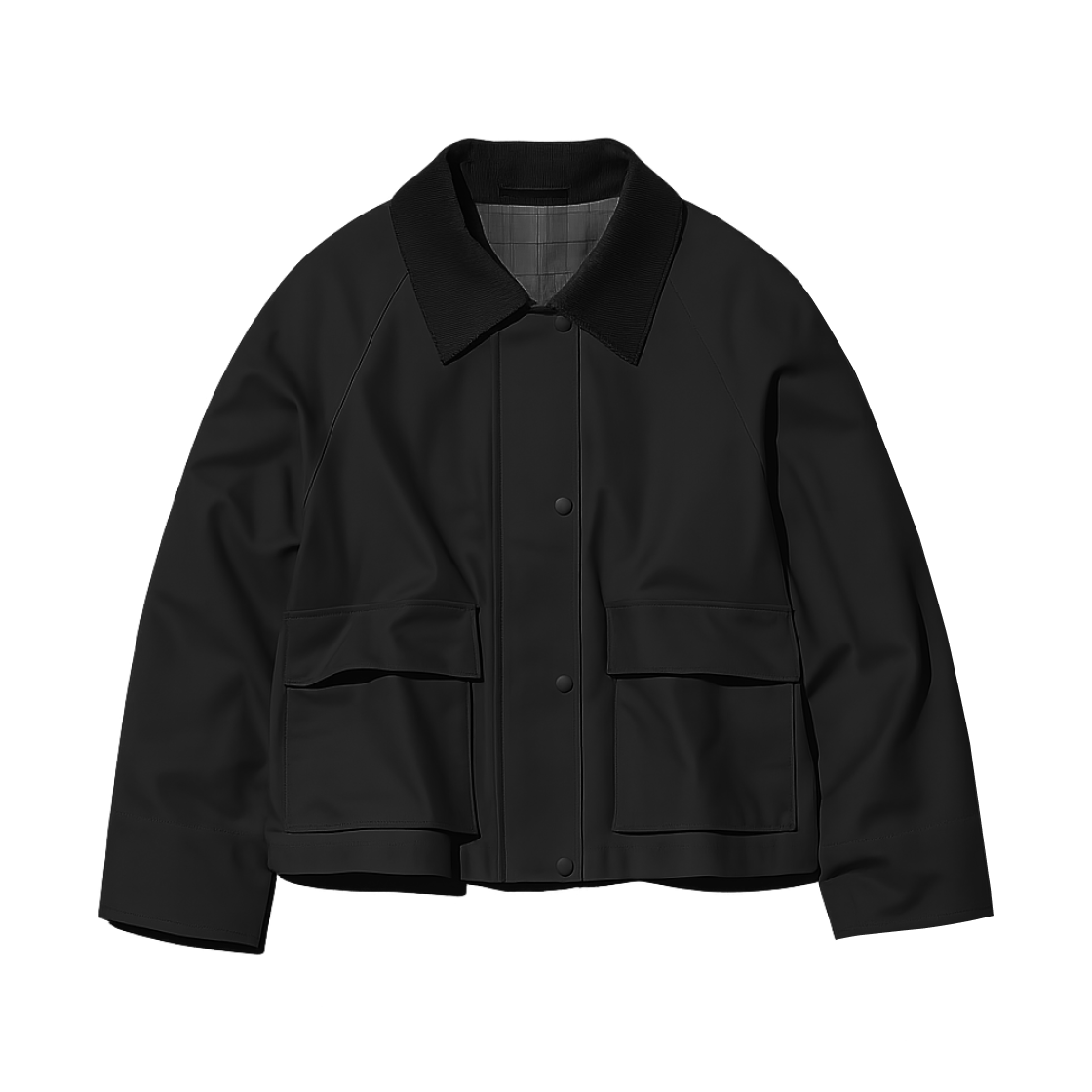 (W) 유니클로 유틸리티 숏 자켓 블랙 - JP((W) Uniqlo Utility Short Jacket Black - JP)