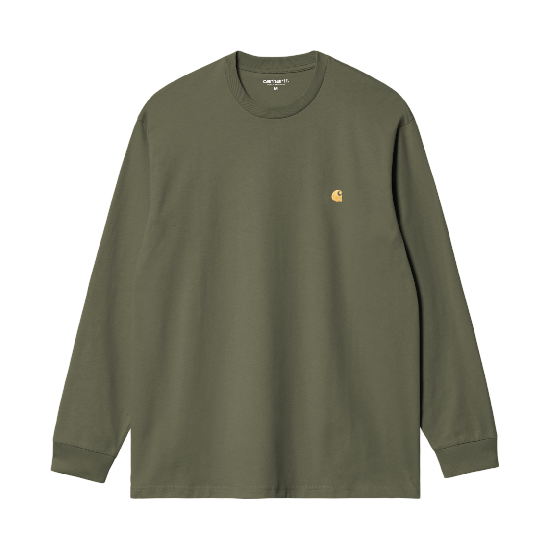 I026392-3LR-XX Carhartt WIP L/S Chase T-Shirt Leaf Gold