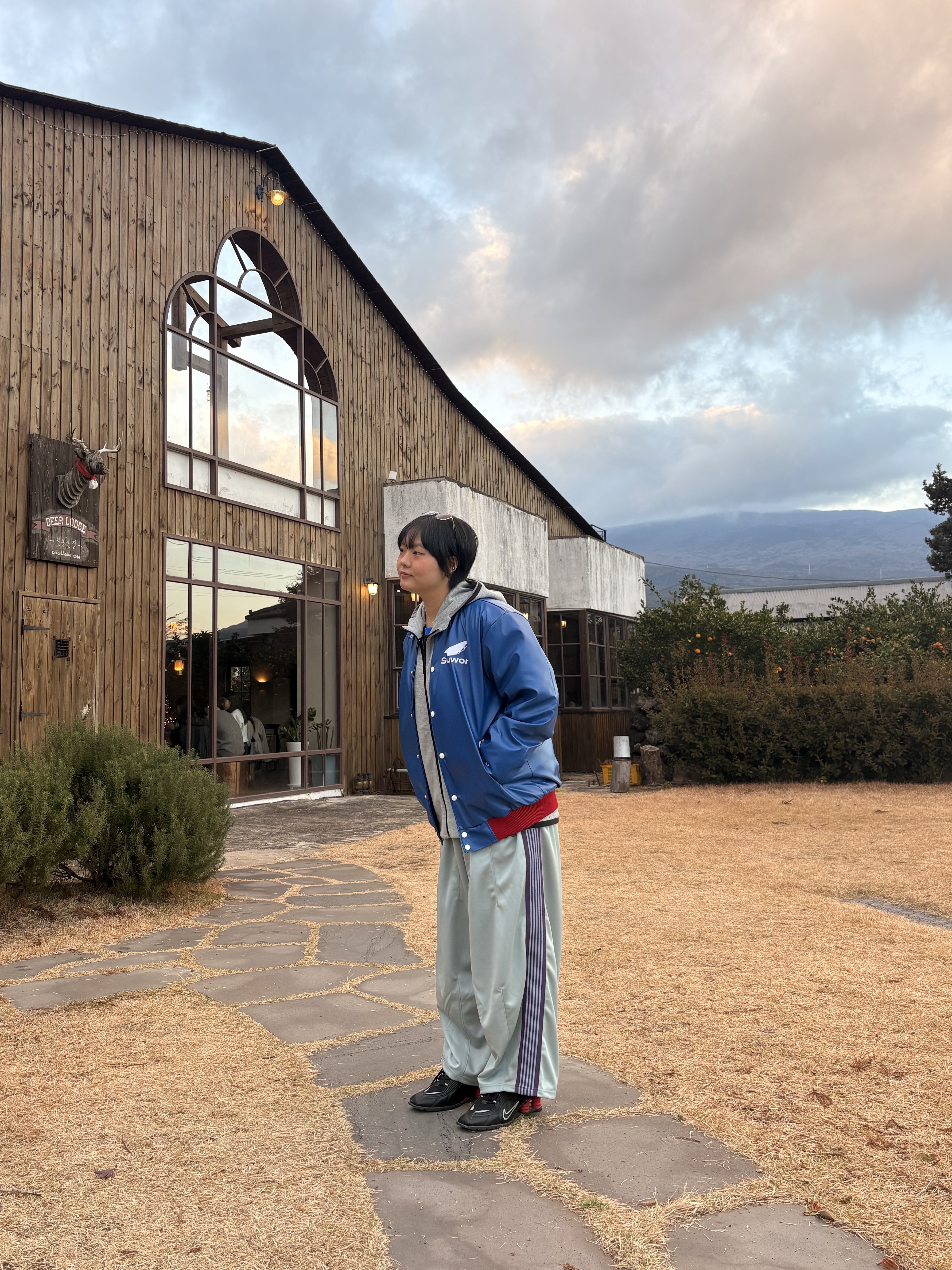 Nike x Martine Rose Shox MR4 Black, Needles H.D. Track Pants Poly Smooth Saxophone 착용 스타일 - 1