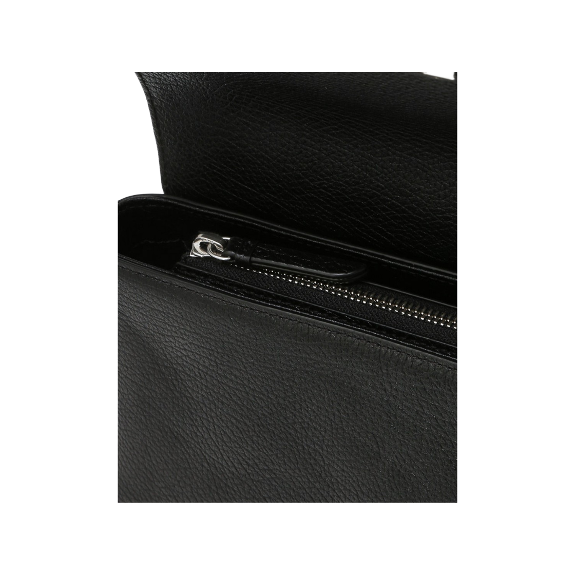 아떼 바네사브루노 액세사리 누아르 블랙 레더 플랩 숄더백 M 블랙(Athe Vanessabruno Acc Noir Black Leather Flap Shoulder Bag M Black) - 6