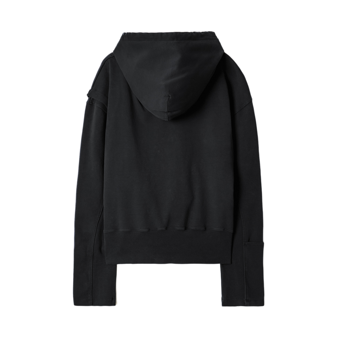 심 드레이프 후드 블랙(SYMM Draped Hoodie Black) - 2