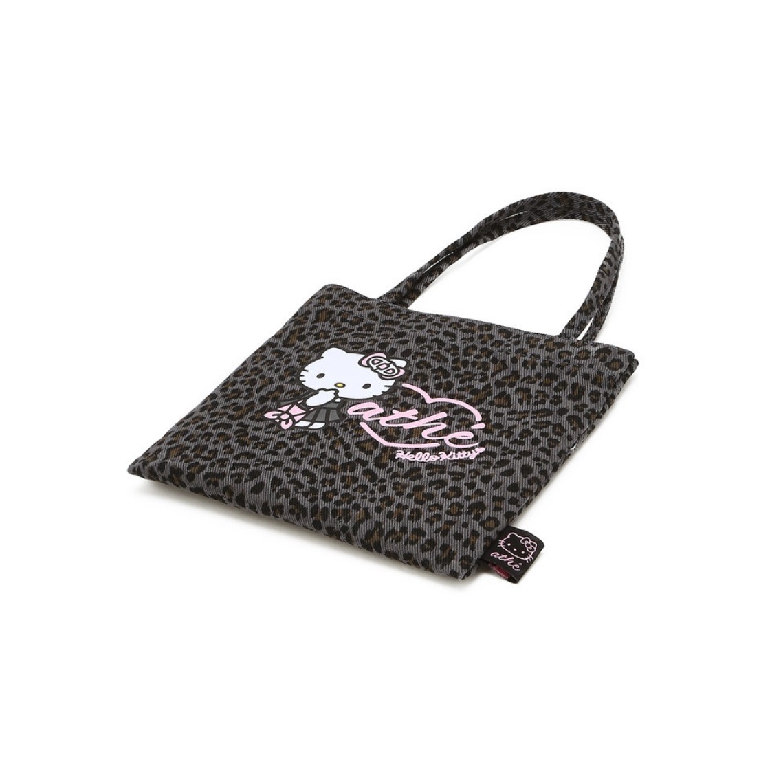 헬로 키티 x 아떼 레오파드 그레이 토트백 S 다크 그레이(Hello Kitty X Athe Leopard Gray Tote Bag S Dark Grey) - 4