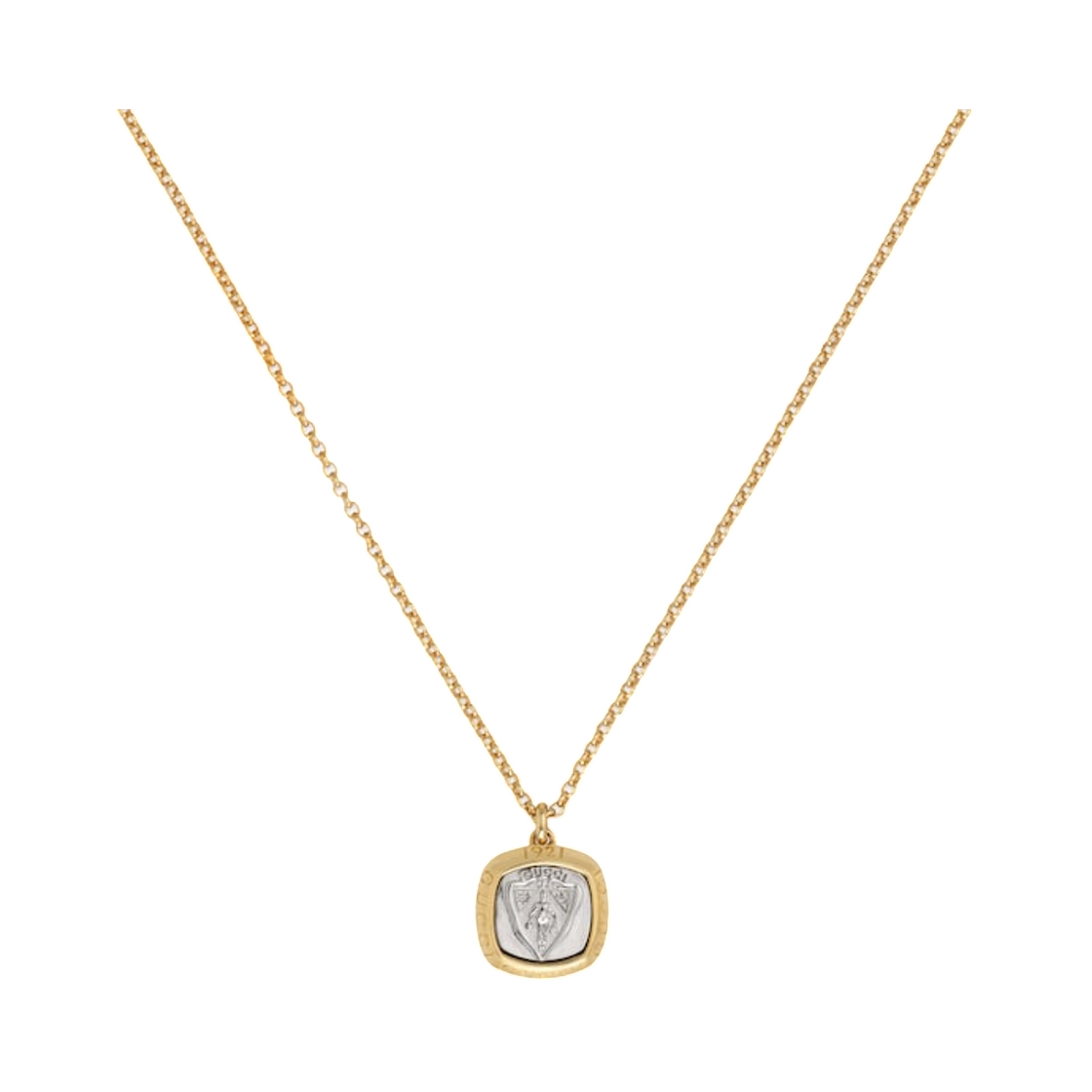 구찌 크레스트 펜던트 네클리스 골드(Gucci Crest Pendant Necklace Gold) - 2