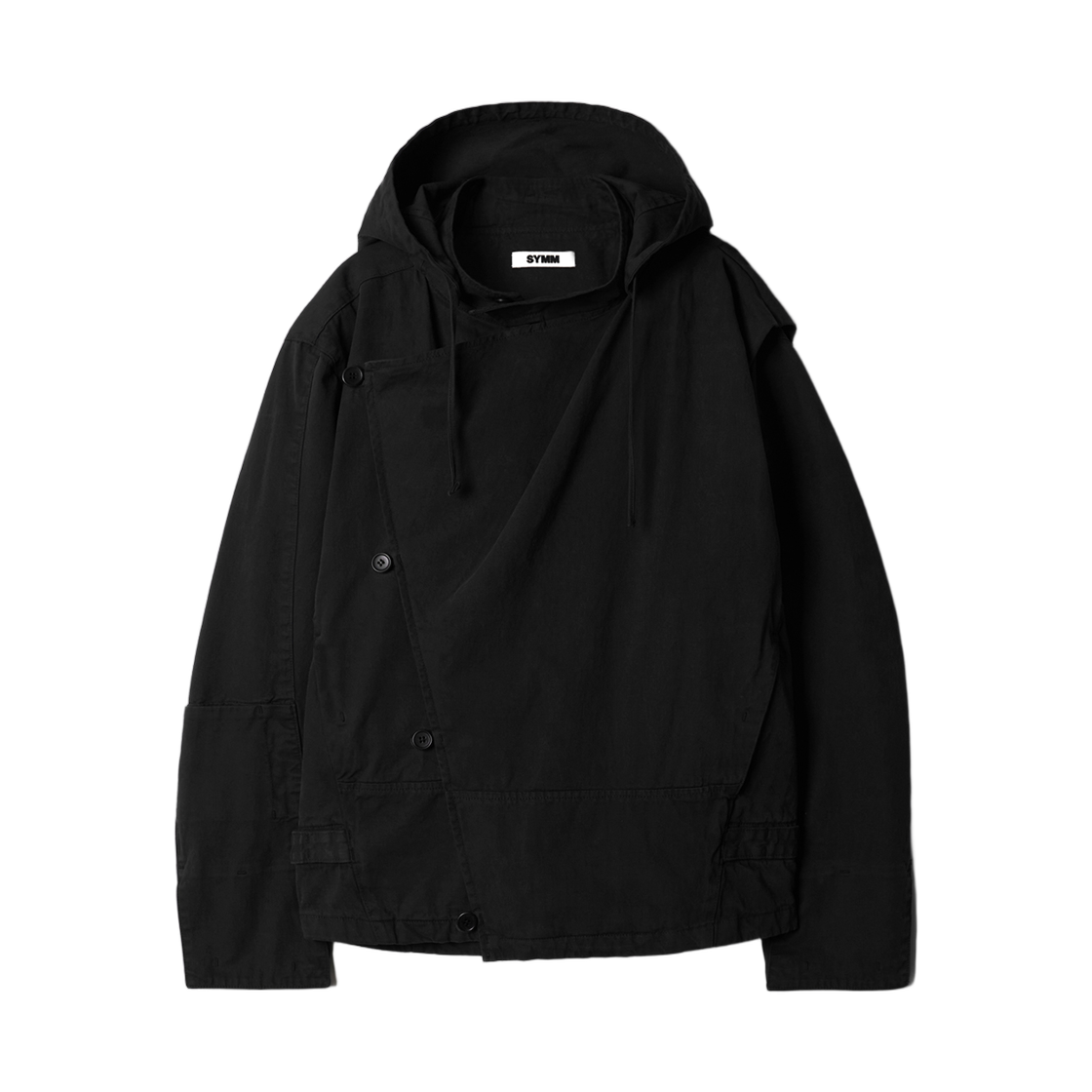 심 드레이프 다이애그널 자켓 블랙(SYMM Draped Diagonal Jacket Black)