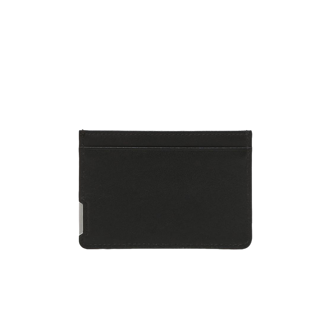 아떼 바네사브루노 액세사리 가르송 블랙 실버 바 단카드 지갑 블랙(Athe Vanessabruno Acc Garcon Black Silver Bar Single Card Wallet Black)