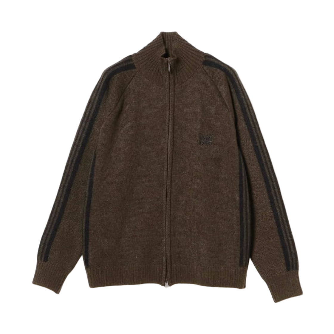 니들스 x 빔즈 모헤어 트랙 자켓 브라운 블랙(Needles x Beams Mohair Track Jacket Brown Black)