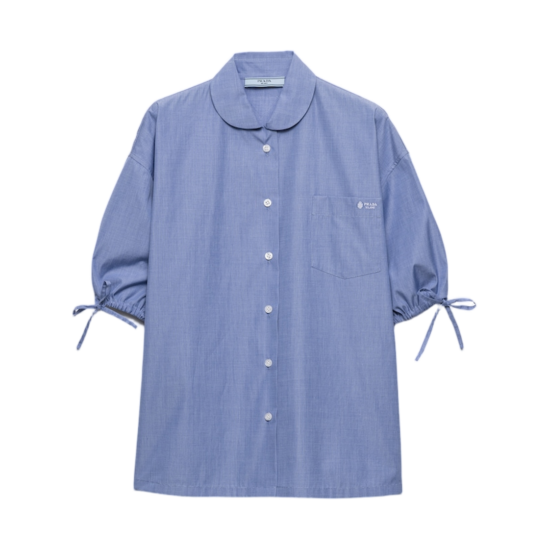 P427JR-15CO-F0008 (W) Prada Fil-A-Fil Shirt Navy