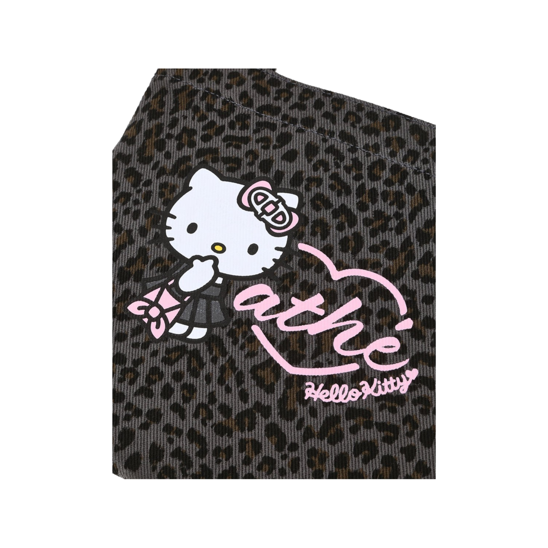 헬로 키티 x 아떼 레오파드 그레이 토트백 S 다크 그레이(Hello Kitty X Athe Leopard Gray Tote Bag S Dark Grey) - 5