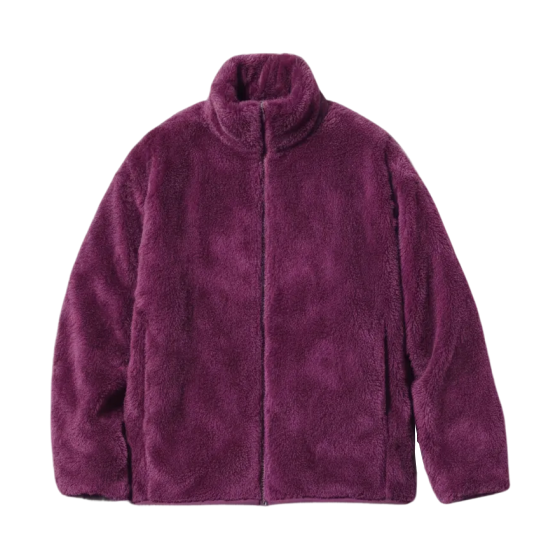 (W) 유니클로 퍼리 플리스 풀집 자켓 퍼플 - JP((W) Uniqlo Furry Fleece Full Zip Jacket Purple - JP) - 1