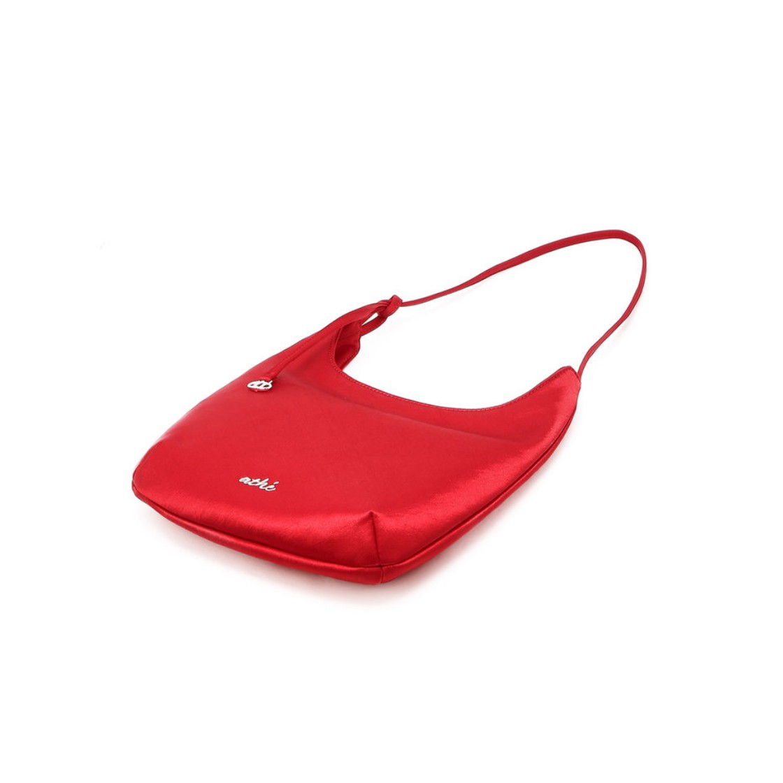 아떼 바네사브루노 액세사리 레드 새틴 숄더백 M 레드(Athe Vanessabruno Acc Red Satin Shoulder Bag M Normal Red) - 3