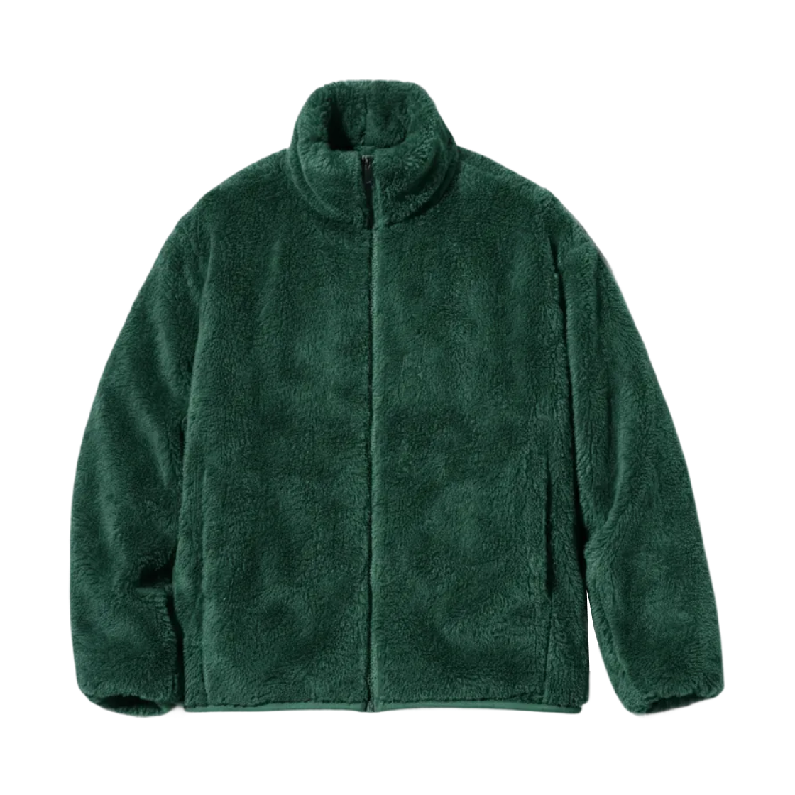 (W) 유니클로 퍼리 플리스 풀집 자켓 다크 그린 - JP((W) Uniqlo Furry Fleece Full Zip Jacket Dark Green - JP) - 1