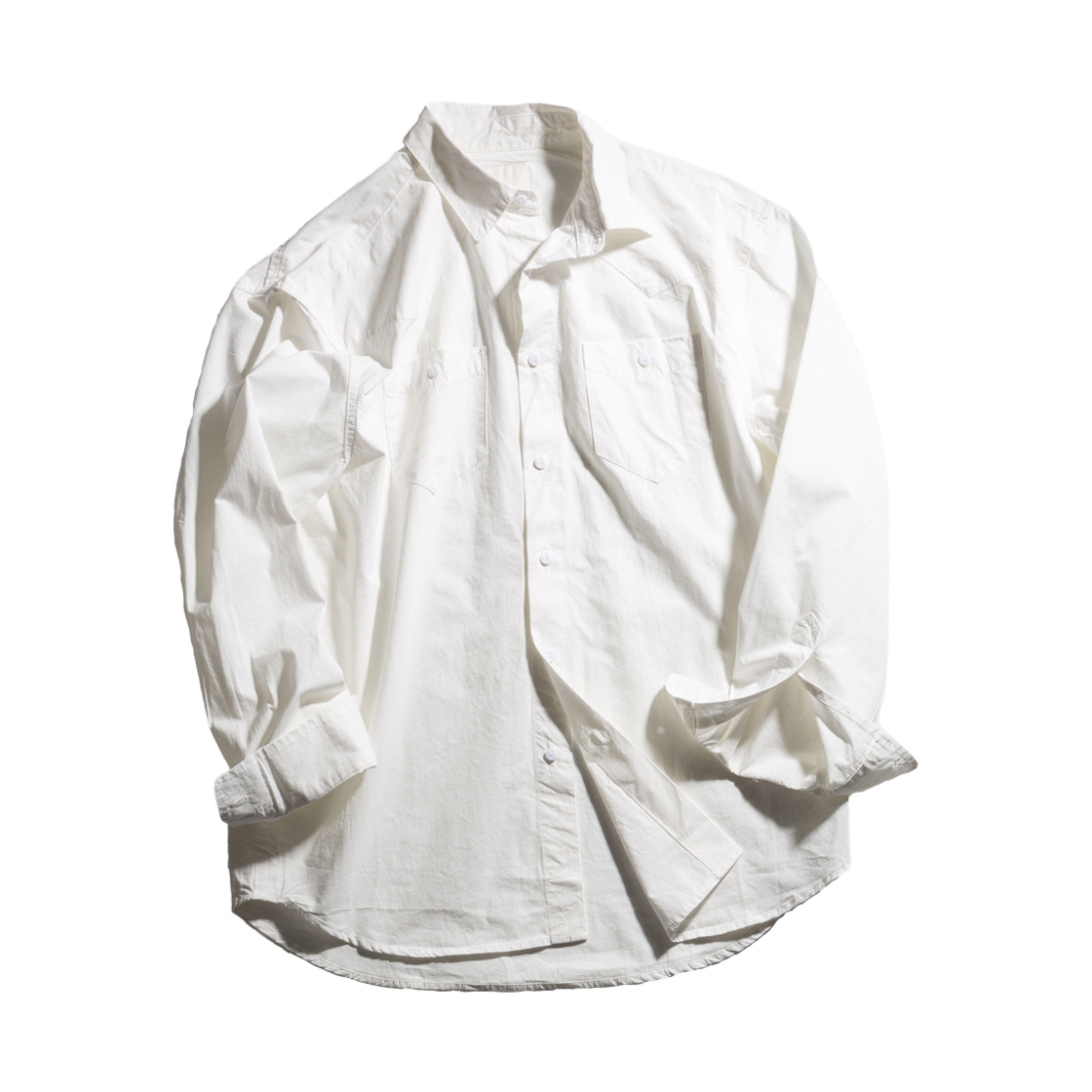 헤이스트 빈티지 웨스턴 포플린 셔츠 오프화이트(HEYSTE Vintage Western Poplin Shirt Off White) - 1