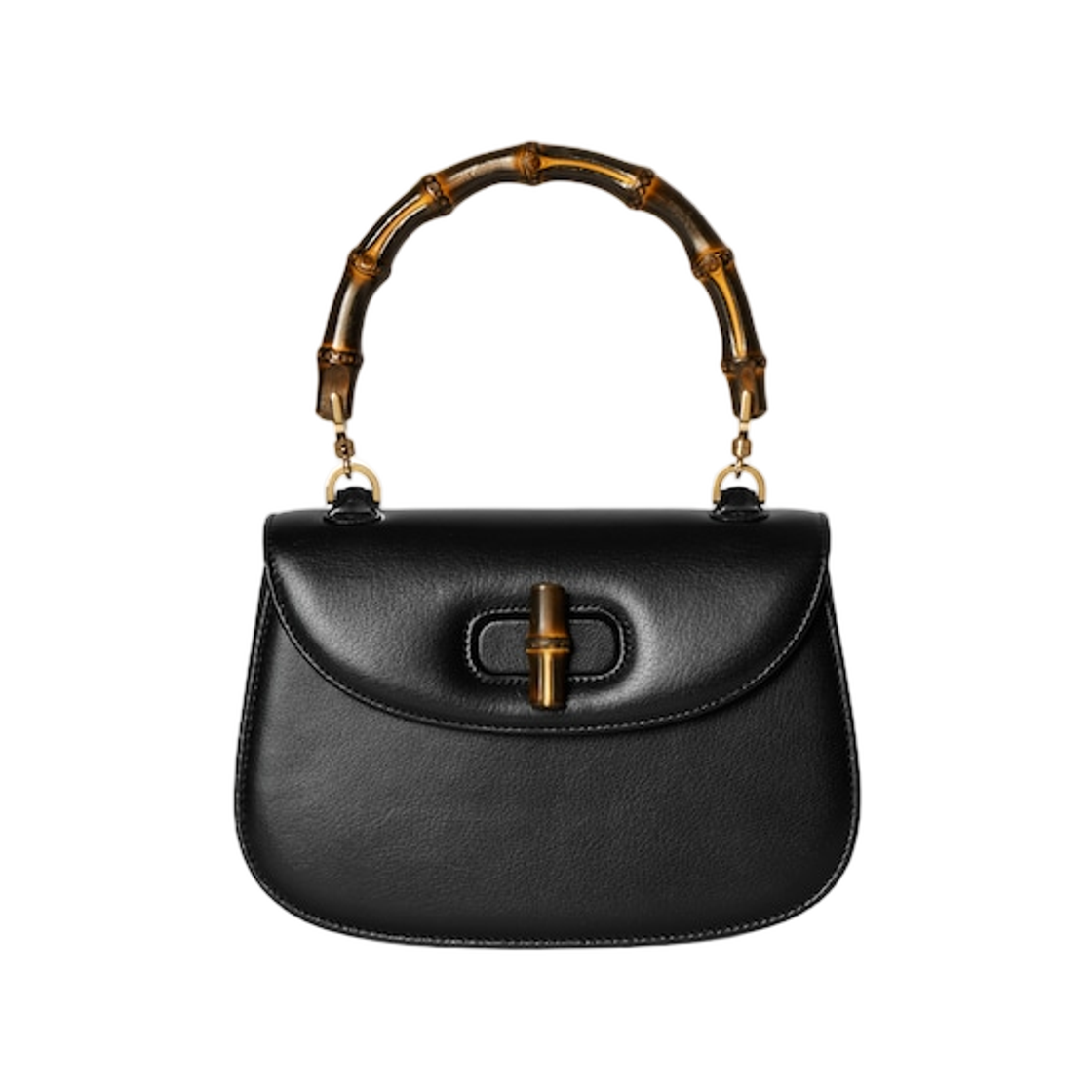 863165-AAGDM-1096 Gucci Bamboo 1947 Small Bag Black