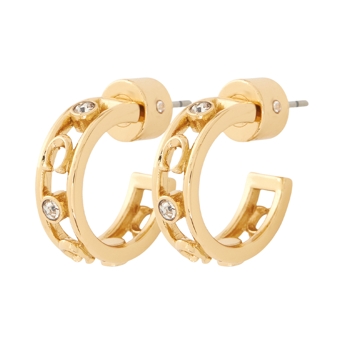 (W) 코치 이어링 골드((W) Coach Earring Gold)