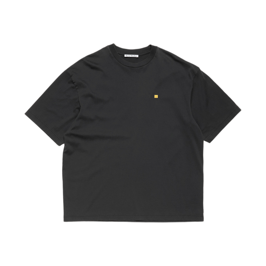 CL0429-BM0 Acne Studios Logo T-Shirt Relaxed Fit Faded Black