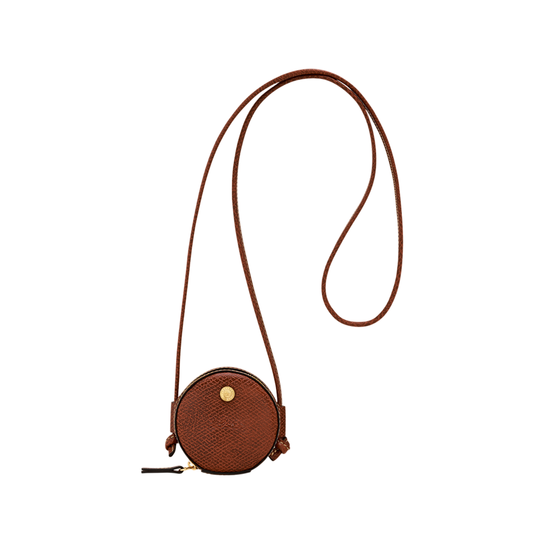 롱샴 에퓌르 동전 지갑 코드 브라운(Longchamp Epure Coin Purse with Cord Brown)