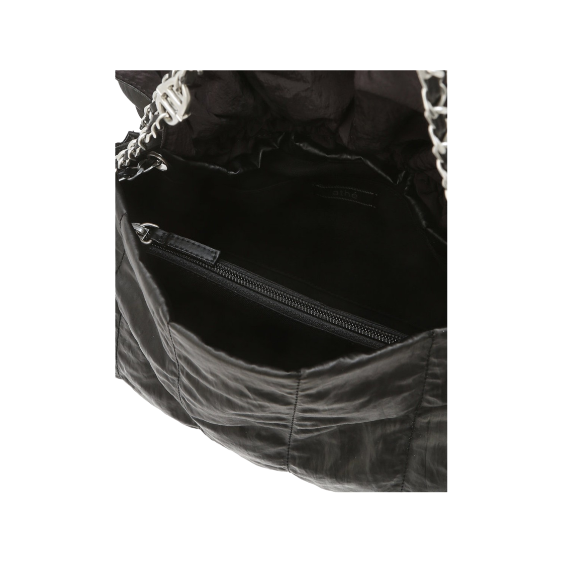 아떼 바네사브루노 액세사리 프릴 블랙 듀프스킨 숄더백 M 블랙(Athe Vanessabruno Acc Frill Black Dupeskin Shoulder Bag M Black) - 3